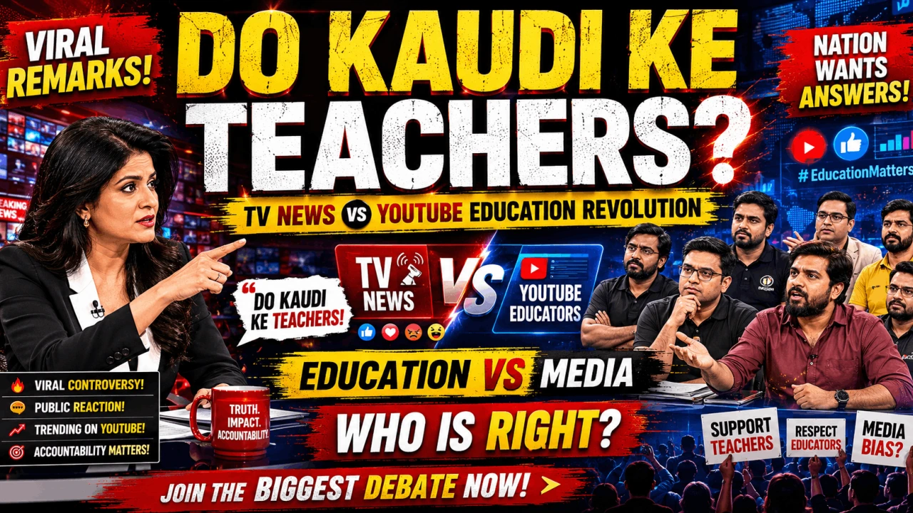 Anjana Remark Sparks Controversy | TV Media vs YouTube Teachers Debate